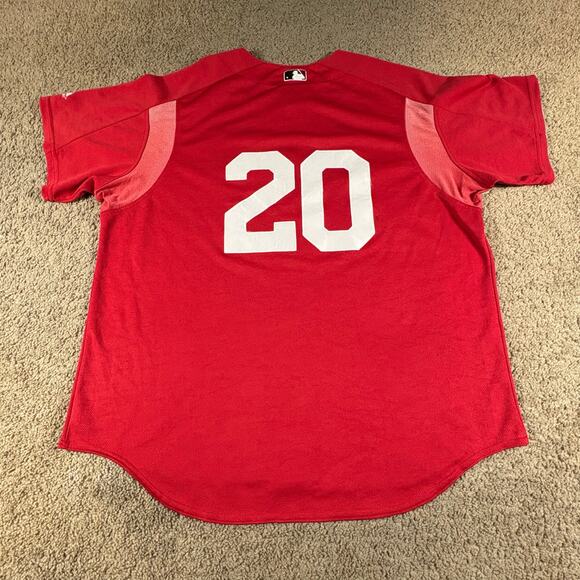 VTG Cincinnati Reds Spring #20 Majestic MLB Jersey Men’s 2XL Baseball Shirt - Picture 3 of 9